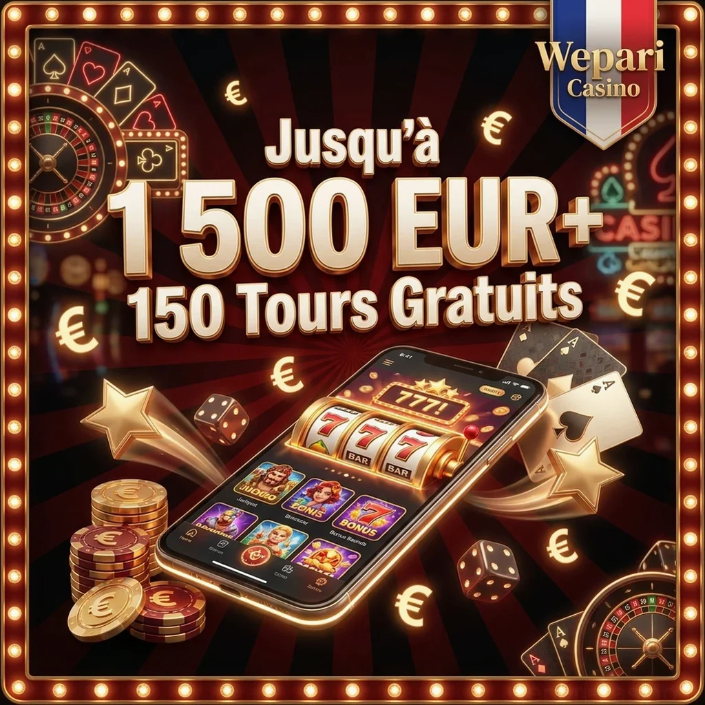 Jusqu'à 1 500 EUR+ 150 Tours Gratuits